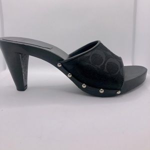Black Coach Sandals